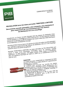 Communiqué de presse PIB Isolation