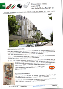 Rénovation réseau collectif