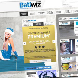 Page d'accueil site batiwiz