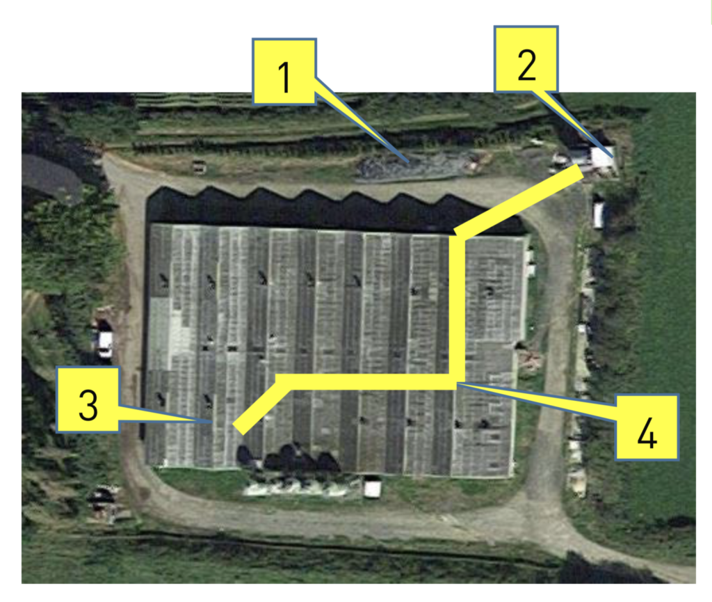 cartographie implantation chauffage BIO Gaz