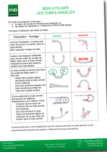 Bien utiliser les tubes annelés